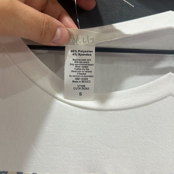 Boss Babe Rhinestone Graphic Tee Womens Size Small White Crewneck Short Sleeve - Picture 5 of 8